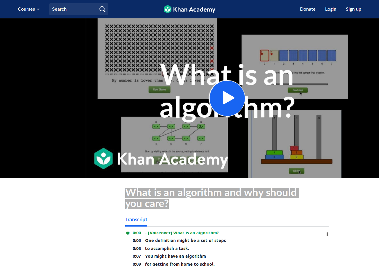 Screenshot - Khan Academy